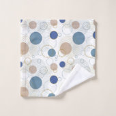 Blaues weißes goldenes Badezimmer Badhandtuch Set (Waschlappen)