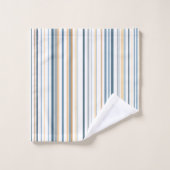 Blaues weißes goldenes Badezimmer Badhandtuch Set (Waschlappen)