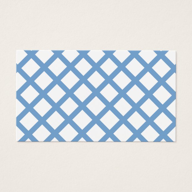 Blaues weißes Harlequin Diamant Strippmuster (Vorderseite)