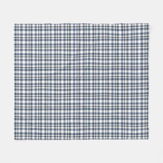 Blaues weißes kariertes 1 fleecedecke (Vorderseite (Horizontal))