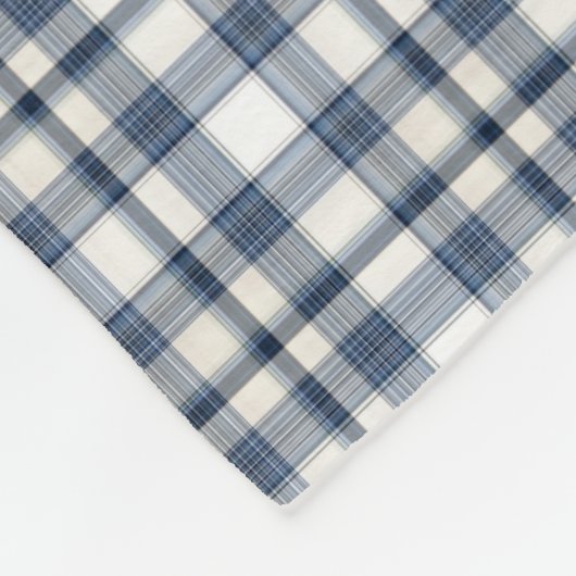 Blaues weißes kariertes 1 fleecedecke (Ecke)