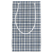 Blaues weißes kariertes 1 kleine geschenktüte (Vorderseite)