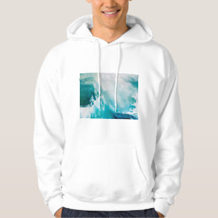 BLAUES WEISSES MEER IM GESCHMACK HOODIE