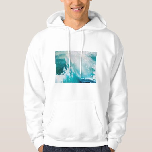 BLAUES WEISSES MEER IM GESCHMACK HOODIE (Vorderseite)