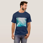 BLAUES WEISSES MEER IM GESCHMACK T-Shirt (Vorne ganz)