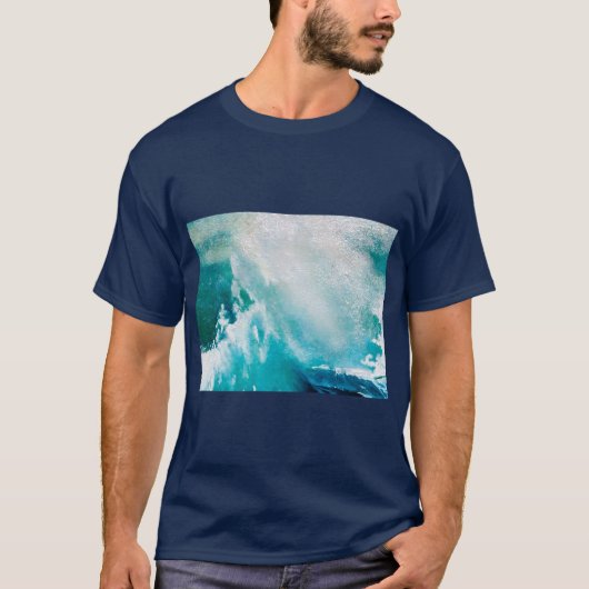 BLAUES WEISSES MEER IM GESCHMACK T-Shirt (Vorderseite)