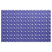Blaues weißes Muster der Nautik Stoff (Yard (91,4 cm))
