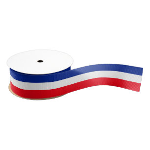 Blaues, weißes, rotes, französisches Flag 1,5 Zoll Ripsband