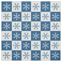 Blaues weißes Schneeflocken Prüfmuster