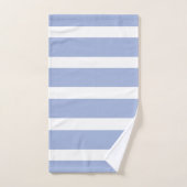 Blaues weißes Sommerküstenmuster Badhandtuch Set (Handtuch)