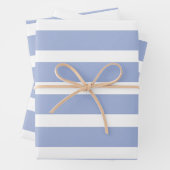 Blaues weißes Sommerküstenmuster Geschenkpapier Set (Beispiel)