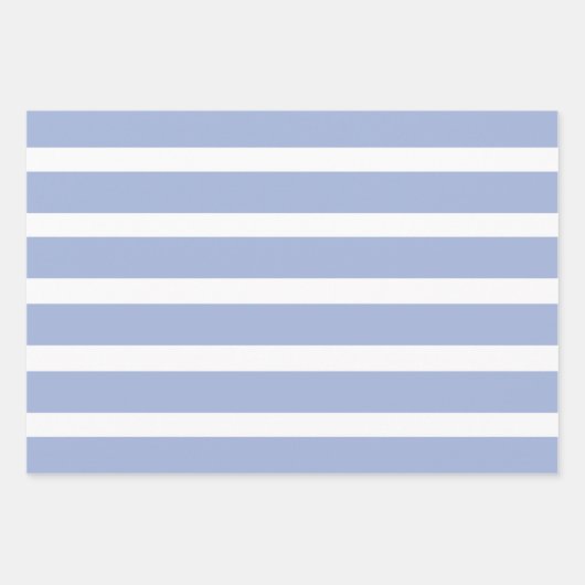 Blaues weißes Sommerküstenmuster Geschenkpapier Set (Vorderseite)