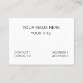 Blaues weißes Sommerküstenmuster Visitenkarte (Rückseite)