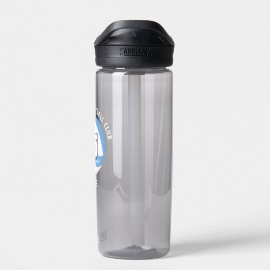 Blaues weißes Volleyball-Team färbt Athleten Namen Trinkflasche (Rückseite)