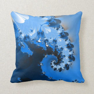 Blaues Wellen-Kissen Kissen