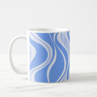Blaues Wellen-Mug Kaffeetasse