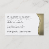 Blaues Wellenklassikerauto Visitenkarte (Rückseite)