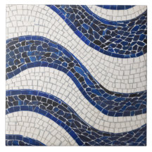 Blaues Wellenmuster 04