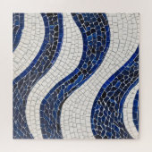 Blaues Wellenmuster 04 Puzzle (Horizontal)