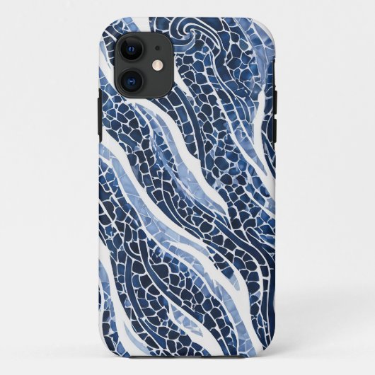 Blaues Wellenmuster 15 Case-Mate iPhone Hülle (Rückseite)