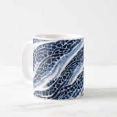 Blaues Wellenmuster 15 Kaffeetasse (Vorderseite Links)