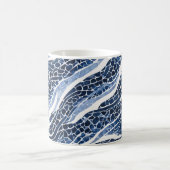 Blaues Wellenmuster 15 Kaffeetasse (Mittel)