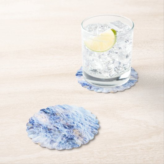 Blaues Wellenwasser Untersetzer (Vor Ort)