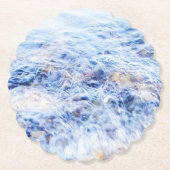 Blaues Wellenwasser Untersetzer (Vorderseite)