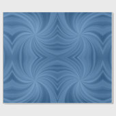 blaues Wendelpapier Geschenkpapier (Flach)