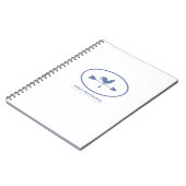 Blaues Wetter Notizblock (Linke Seite)