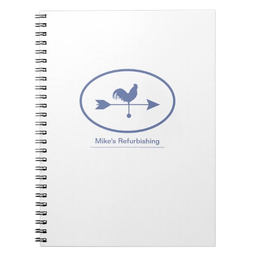 Blaues Wetter Notizblock (Vorderseite)