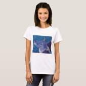 Blaues Whippet T-Shirt (Vorne ganz)