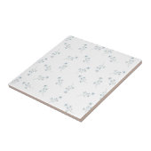 Blaues Wildblumenmuster Fliese (Seite)