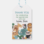 Blaues Wildtier  Geschenkanhänger (Vorderseite)