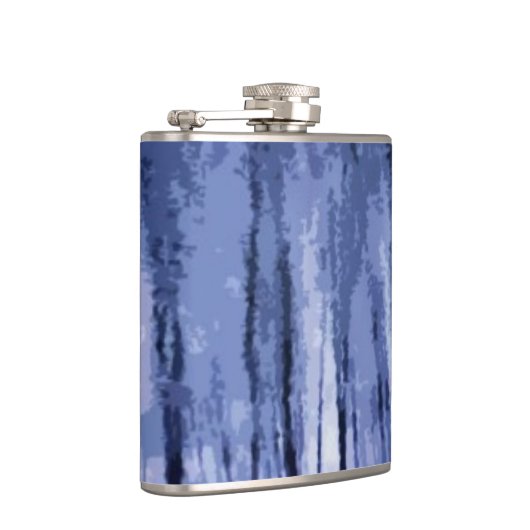 Blaues Winterwald Flachmann (Rechts)