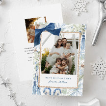 Blaues Winterweihnachten, großes Foto