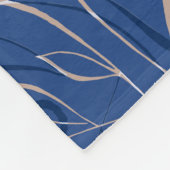 Blaues Wirbel-Muster Fleecedecke (Ecke)