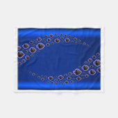 Blaues Wirbel-Schaufel-Muster-Fleece-Decke Fleecedecke (Vorderseite (Horizontal))
