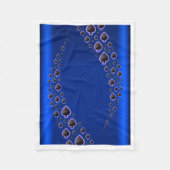 Blaues Wirbel-Schaufel-Muster-Fleece-Decke Fleecedecke (Vorderseite)