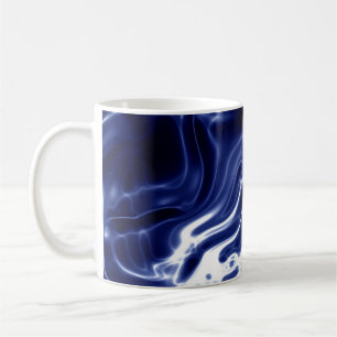 Blaues wirbelndes Muster  Kaffeetasse