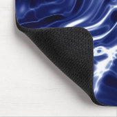 Blaues wirbelndes Muster Mousepad (Ecke)