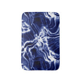 Blaues Wirbles Muster Badematte (Vorderseite Vertikal)