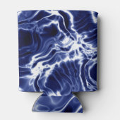 Blaues Wirbles Muster Dosenkühler (Rückseite)