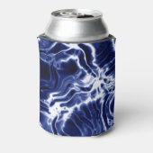 Blaues Wirbles Muster Dosenkühler (Kanne Rückseite)