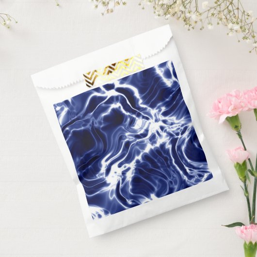 Blaues Wirbles Muster Geschenktütchen (Versiegelt)