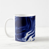 Blaues Wirbles Muster Kaffeetasse (Links)