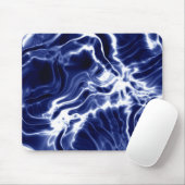 Blaues Wirbles Muster Mousepad (Mit Mouse)