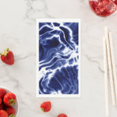 Blaues Wirbles Muster Serviette (Beispiel)