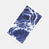 Blaues Wirbles Muster Serviette (Ecke)