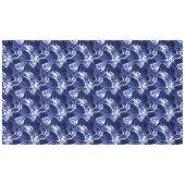 Blaues Wirbles Muster Tischdecke (Vorderseite (Horizontal))